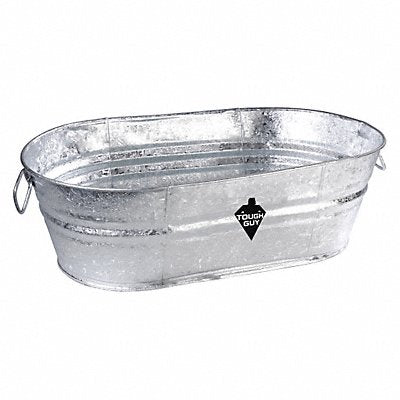 GRAINGER 3HNF5 Utility Tub 7 1/2 gal Silver