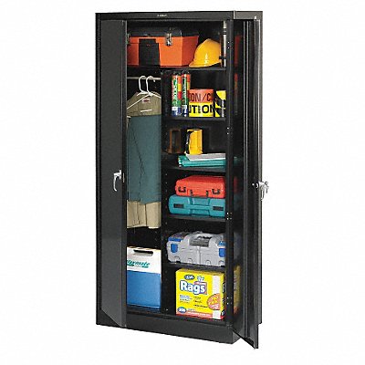 TENNSCO 7820BK Storage Cabinet 78 x36 x24 Black 5Shlv