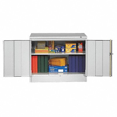 TENNSCO 3018LGY Storage Cabinet 30 x36 x18 LtGry 2Shlv