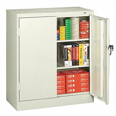 TENNSCO 4218LGY Storage Cabinet 42 x36 x18 LtGry 2Shlv