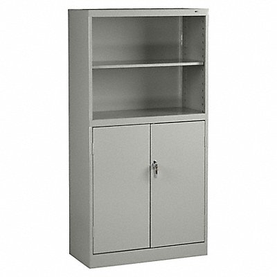 TENNSCO BCD1872LGY Bookcase Storage Cabinet Light Grey