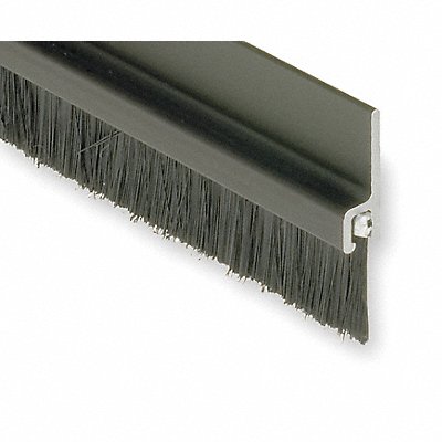 NATIONAL GUARD A605DKB8 Double Door Weatherstrip 8 ft L