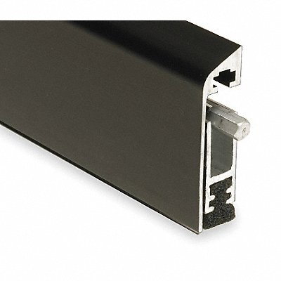 NATIONAL GUARD 220NDKB3 Automatic Door Bottom 1/4x36In Aluminum