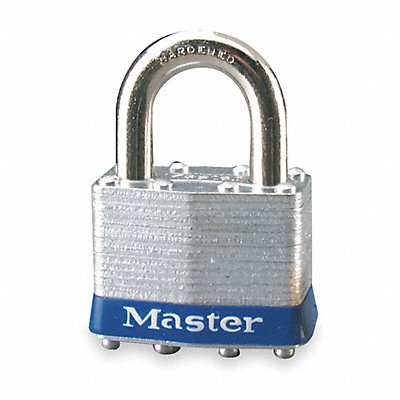 MASTER LOCK 1UP Keyed Padlock 3/4 in Rectangle Silver