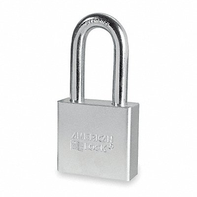 AMERICAN LOCK A5261 Keyed Padlock 3/4 in Rectangle Silver