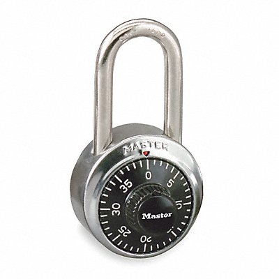 MASTER LOCK 1500LF Combination Padlock 3/4 in Round Silver