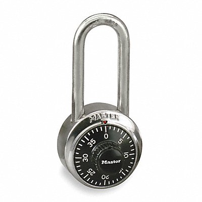 MASTER LOCK 1500LH Combination Padlock 3/4 in Round Silver