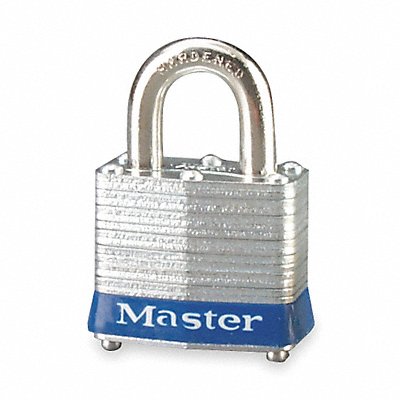 MASTER LOCK 3UP Keyed Padlock 5/8 in Rectangle Silver