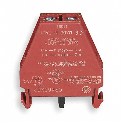 GE CR460XB2 Auxiliary Contact Block 2NO/2NC 10 A