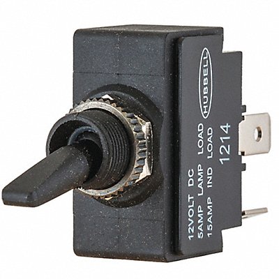HUBBELL WIRING DEVICE-KELLEMS M11LRSP Marine Toggle Switch On/Off SPST
