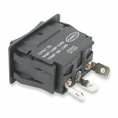 HUBBELL WIRING DEVICE-KELLEMS MR123MMSP MarinRockSwtch NoLens/Lamp Blk On/Off/On