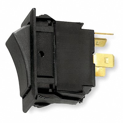 HUBBELL WIRING DEVICE-KELLEMS MR21SP MarineRockerSwtch NoLens/Lamp Blk On/Off