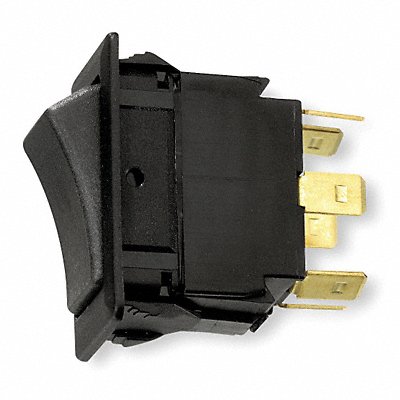 HUBBELL WIRING DEVICE-KELLEMS MR223SP MarinRockSwtch NoLens/Lamp Blk On/Off/On