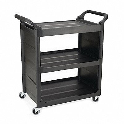 RUBBERMAID COMMERCIAL PRODUCTS FG342100BLA Utility Cart 33.63 in L Rubber