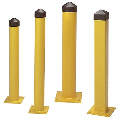 GRAINGER 1752 Bollard Concrete 5 24 in H Yellow