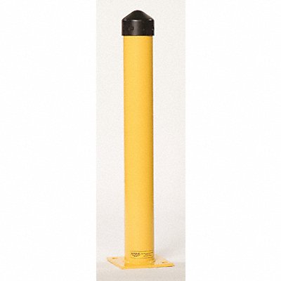 GRAINGER 3JJH1 Bollard 36 in H Yellow Carbon Steel