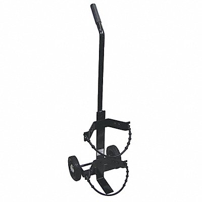 GRAINGER 859 Fire Extinguisher Cart Black Steel