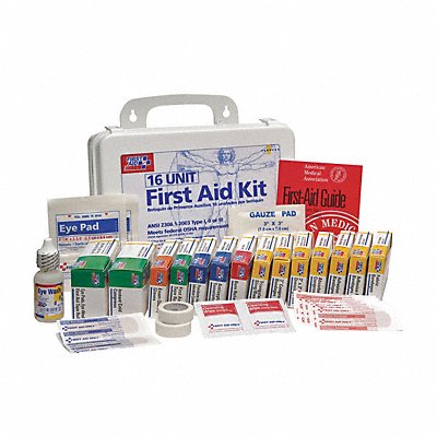 FIRST AID ONLY 3JLT4 First Aid Kit w/House 89pcs 3 3/8x6 WHT