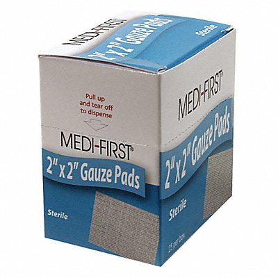 MEDIQUE 60673 Gauze Pad White 2 L 2 W PK25