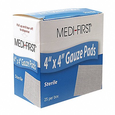 MEDIQUE 62073 Gauze Pad White 4 L 4 W PK25