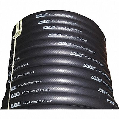 SPEEDAIRE 20031501 Air Hose 3/4 ID x 150 ft L Black