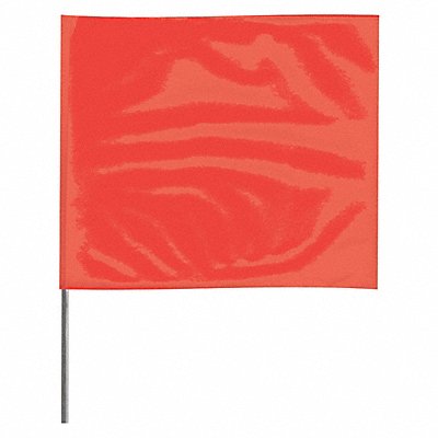 GRAINGER 2318RG200 Marking Flag 18  Glo Red PVC PK100