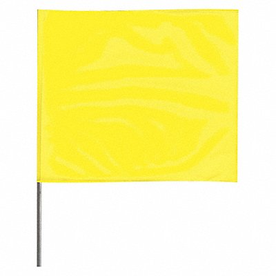 GRAINGER 2315YG200 Marking Flag 15  Glo Yellow PVC PK100