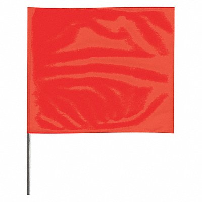 GRAINGER 2318R200 Marking Flag 18  Red PVC PK100