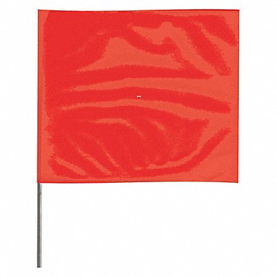 GRAINGER 4518R200 Marking Flag 18  Red PVC PK100