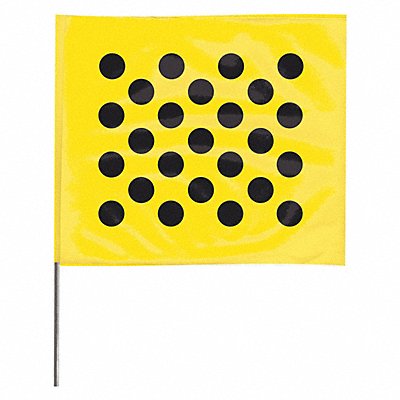 GRAINGER 4530YBK20204200 Marking Flag 30  Black/Yellow PK100