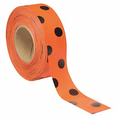 GRAINGER PDOBK200 Flaging Tape Blck/Ornge 300 ft 1 3/16 in