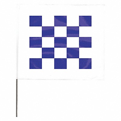 GRAINGER 4530WDB28544200 Marking Flag 30  Blue/White PVC PK100