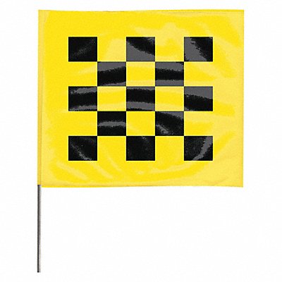 GRAINGER 4530YBK28544200 Marking Flag 30 Black/Yellow PVC PK100