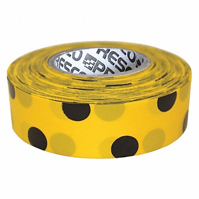 GRAINGER PDYBK200 Flaging Tape Blck/Yllw 300 ft 1 3/16 in
