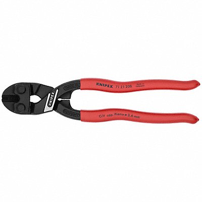 KNIPEX 7121200SBA Mini Bolt Cutter Steel 8 in L