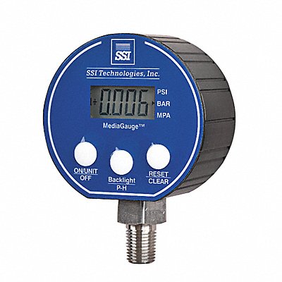 SSI MG30A9VR K4242 Digital Pressure Gauge 0 to 30 psi MG-9V