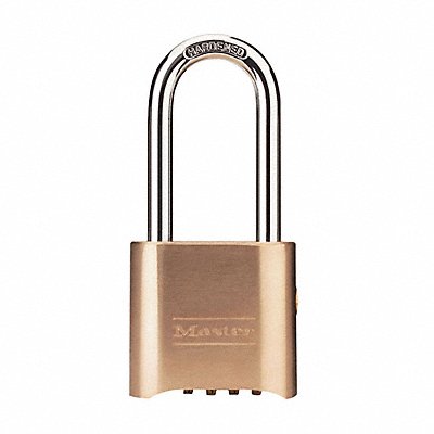 MASTER LOCK 176LH Combination Padlock 1 1/2 in Rectangle