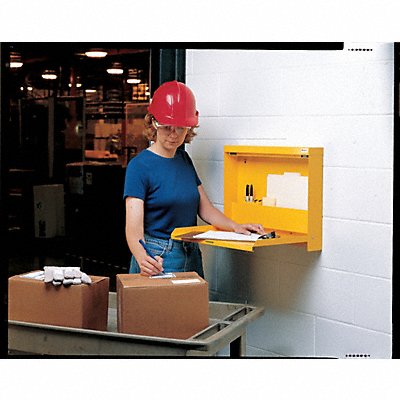 WALLWRITE WW100SCT27 Wall Mounted Desk 20x13-1/2x3-3/8 In Red