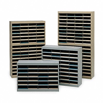 SAFCO 9211BLR Literature Organizer 24 Compartments Blk