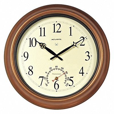 GRAINGER 50314A2 Wall Clock Analog Battery