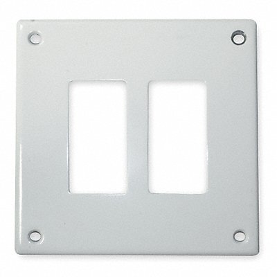 HUBBELL SWP262 Rocker Wall Plate Stnd Wht 2Gng PlyPwEnam