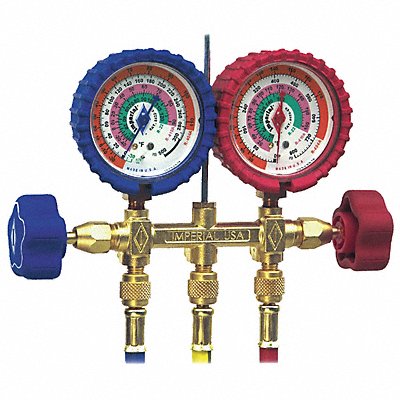 IMPERIAL 496C Mechanical Manifold Gauge Set 2-Valve
