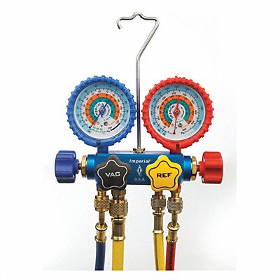 IMPERIAL 651C Mechanical Manifold Gauge Set 4-Valve