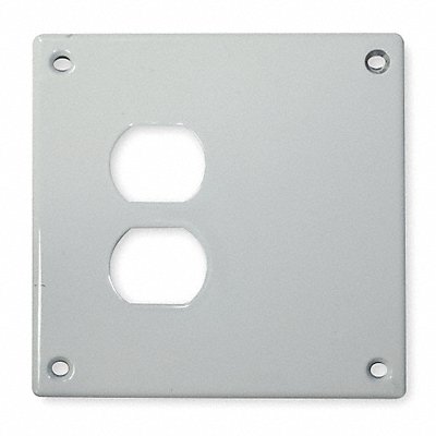 HUBBELL SWP813 Dup/BlankWllPlt Stnd Wht 2Gng PlyPwEnam