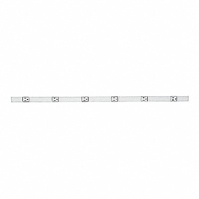 LEGRAND WH20GB306 Prewired Raceway 15A 6 Outlet White