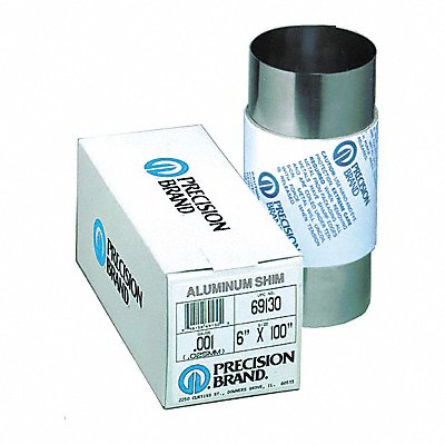 PRECISION BRAND 69395 Shim Stock 6 W 100 L 0.008 Thk