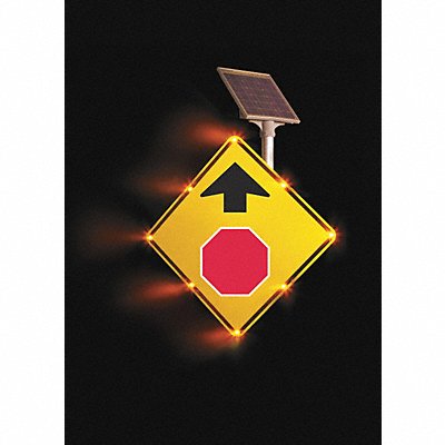 TAPCO 218000216 LED Sign Stop Sign Ahead Aluminum 36x36