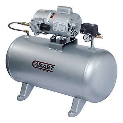 GAST 3LBA46TM300AX Piston Air Compressor 0.333 hp 3.1 cfm