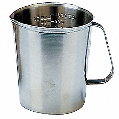 GRAINGER 95640 Graduated Measuring Cup 64 Oz SS