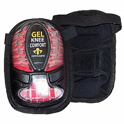IMPACTO 86500 Knee Pad UNIV Hook/Loop Black/Clear PR
